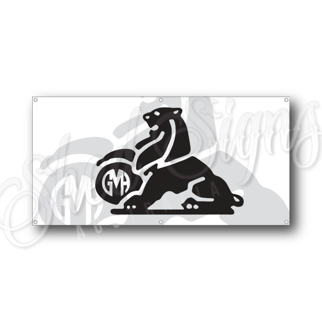 Original Holden Logo Badge Flag Banner