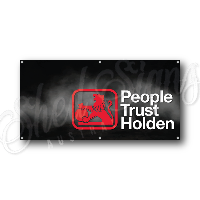 People Trust Holden Flag Banner