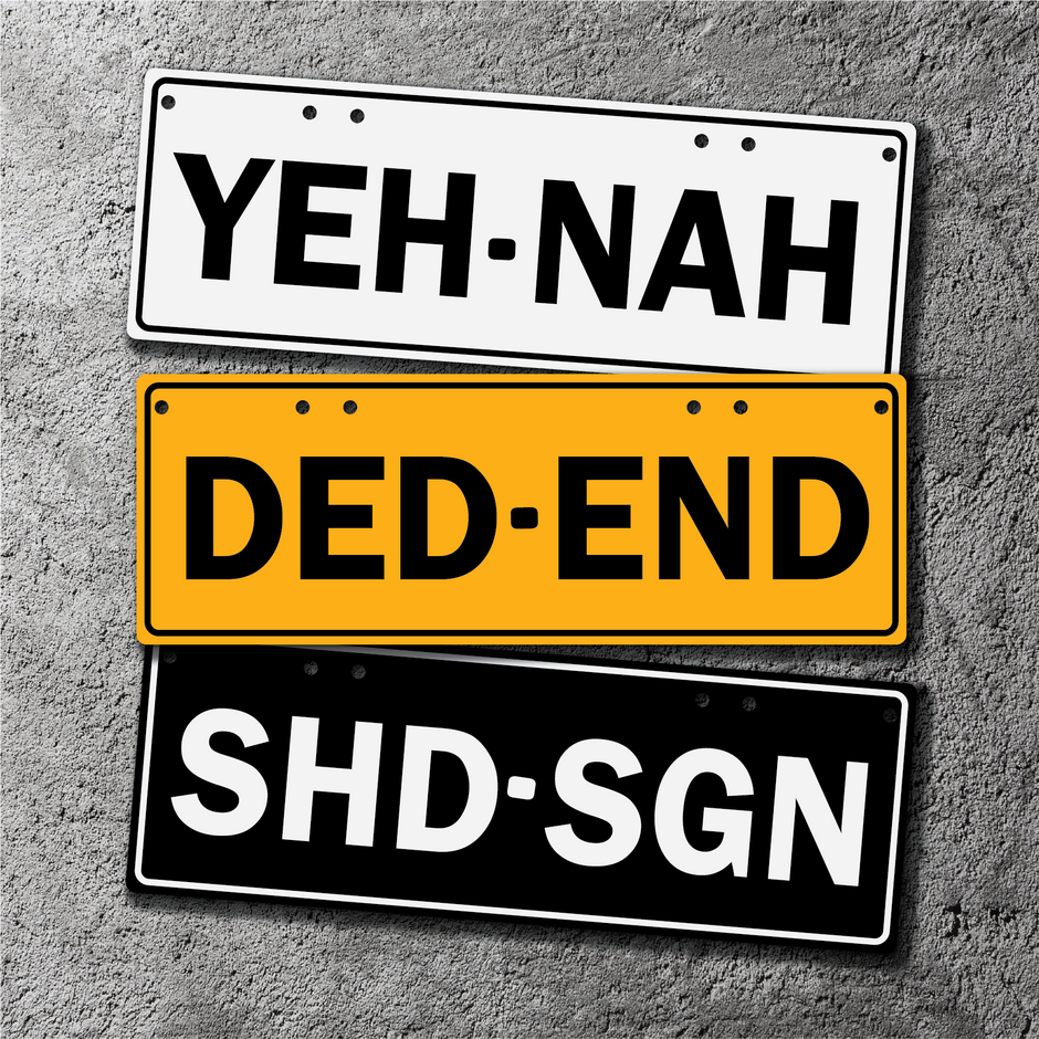 CUSTOM PLATES – Shed Signs Aus