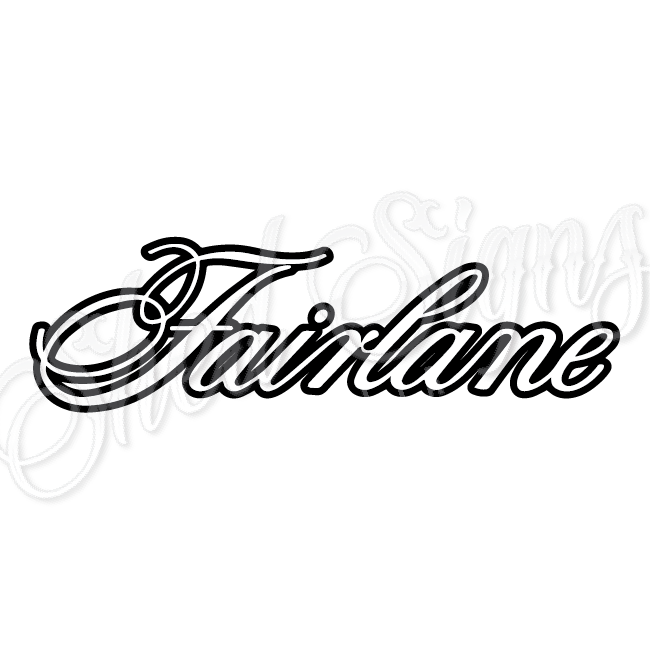 Ford Fairlane - 3D Acrylic Laser Cut Sign. – Shed Signs Aus